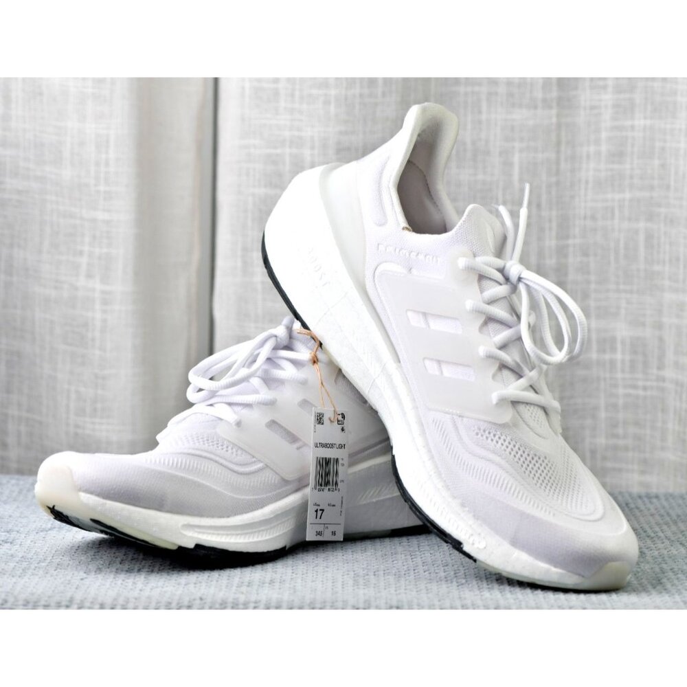 New! Size: 17 Men | Adidas Ultraboost Light | Triple White | GY9350 - Picture 11 of 16